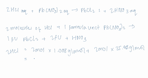 when-hydrochloric-acid-solution-reacts-with-leadii-nitrate-solution-leadii-chloride-precipitates-a-2