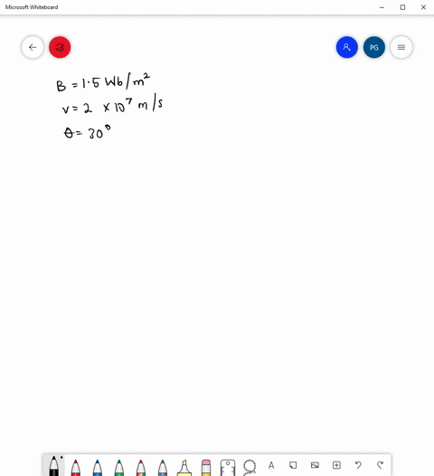 a-proton-enters-a-magnetic-field-of-flux-density-15-mathrmwb-mathrmm2-with-a-velocity-of-20-times-10