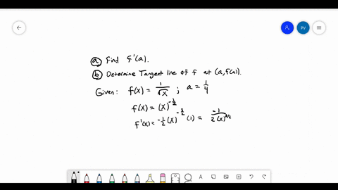 derivatives-and-tangent-lines-a-for-the-following-functions-and-points-find-fprimea-b-determine-an-5