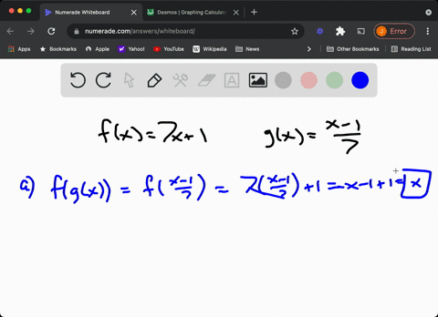 show-that-f-and-g-are-inverse-functions-a-algebraically-andb-graphically-fx7-x1-quad-gxfracx-17