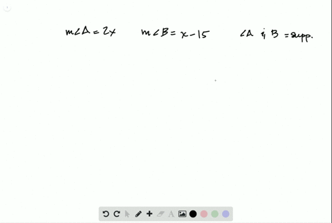 if-angle-a-and-angle-b-are-supplementary-find-the-value-of-x-m-angle-a-and-m-angle-b-m-angle-a2-x-m-
