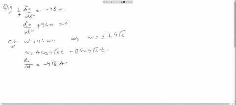 a-mass-suspended-from-a-spring-performs-vertical-oscillations-and-the-displacement-xmathrmcm-of-th-2