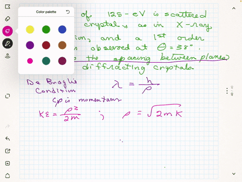 a-beam-of-125-mathrmev-electrons-is-scattered-from-a-crystal-as-in-x-ray-diffraction-and-a-first-ord