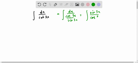 use-substitution-to-evaluate-the-integral-int-fracd-xcot-3-x