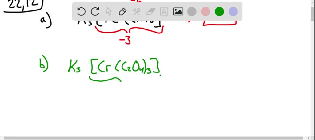 SOLVED:Give the oxidation numbers of the metals in the following ...