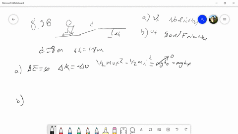 a-100-mathrmkg-man-is-sking-across-level-ground-at-a-speed-of-80-mathrmm-mathrms-when-he-comes-to-th