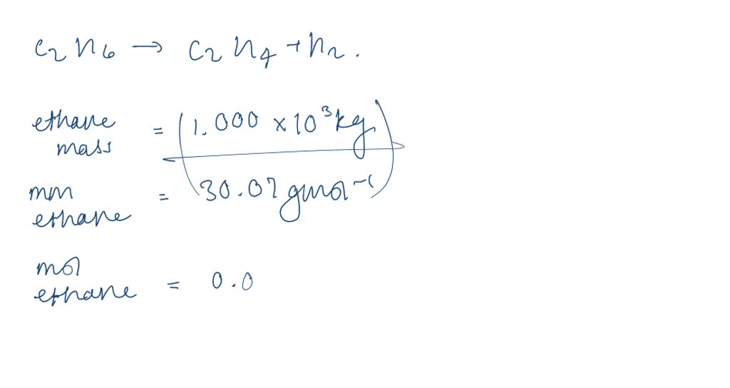 SOLVED:Ethylene can be produced by the pyrolysis