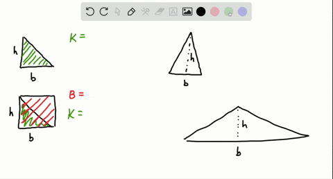 the-area-k-of-a-triangle-whose-base-is-b-and-whose-altitude-is-h-is-________