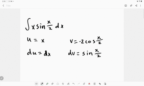 using-integration-by-parts-int-x-sin-fracx2-d-x