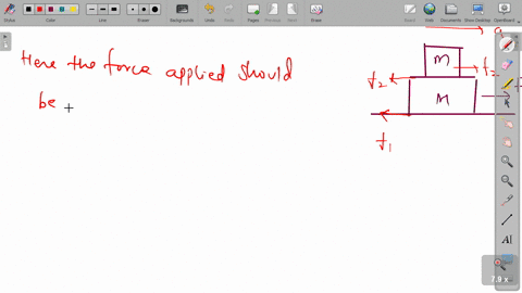 a-block-of-mass-m-is-placed-on-another-block-of-mass-m-which-itself-is-lying-on-a-horizontal-surface