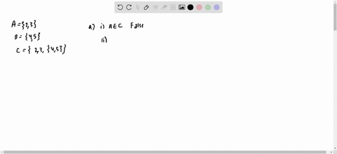 let-a23-quad-b45-quad-c2345-a-which-of-the-following-are-true-i-a-in-c-ii-b-in-c-iii-c-ab-b-also-fin