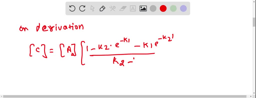 SOLVED:For The Consecutive First-order Reactions: A K1 B K2 C In What ...