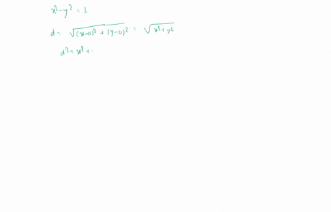 find-the-shortest-distance-from-the-origin-to-x2-y21-2