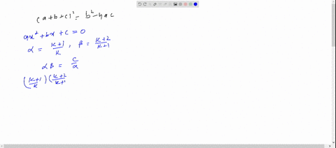 if-the-roots-of-the-equation-a-x2b-xc0-are-of-the-form-frack1k-and-frack2k1-prove-that-abc2b2-4-a-c