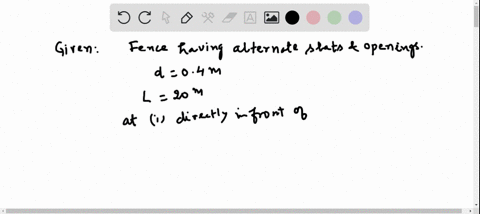 a-fence-consists-of-alternating-slats-and-openings-the-openings-being-separated-from-each-other-by-0