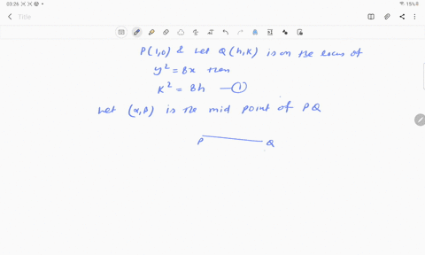 let-p-be-the-point-10-and-q-a-point-on-the-locus-y2-8-x-the-locus-of-mid-point-of-p-q-is-a-y2-4-x20-