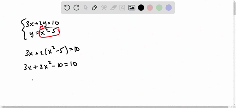 solve-each-system-of-equations-for-real-values-of-x-and-y-leftbeginarrayl-3-x2-y10-yx2-5-endarrayr-2