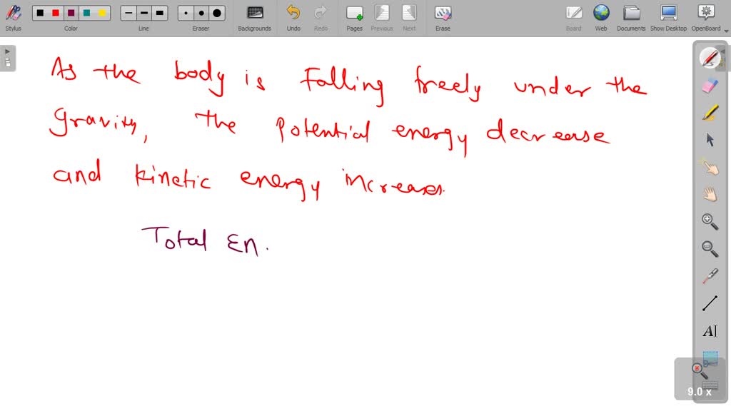 SOLVEDA body is falling freely under the action of gravity alone in