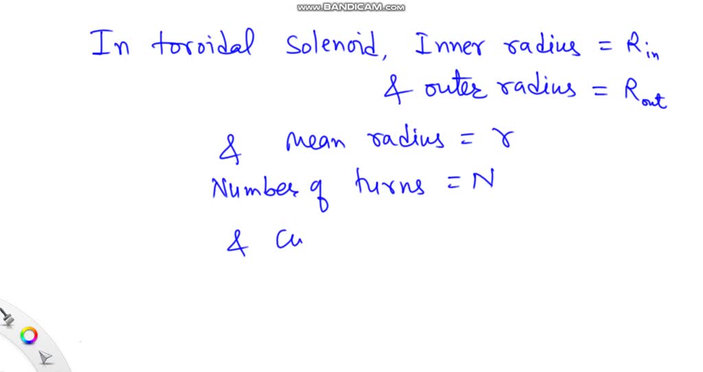 Solved A Toroidal Coil Of N Turns Is Wound On A Circular Cross Section Of Radius B If The