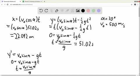 if-a-projectile-is-fired-with-an-initial-velocity-of-v_0-meters-per-second-at-an-angle-alpha-above-3