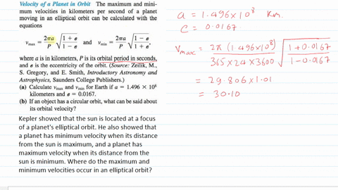 solve-each-application-the-maximum-and-minimum-velocities-in-kilometers-per-second-of-a-planet-movin