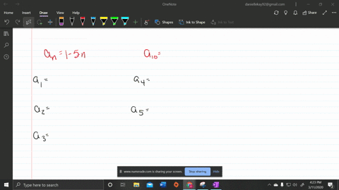 find-the-first-five-terms-of-each-arithmetic-sequence-described-if-a_n1-5-n-what-is-a_10