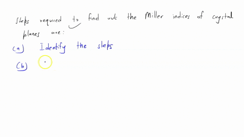 what-are-the-steps-required-to-find-out-the-miller-indices-of-crystal-planes
