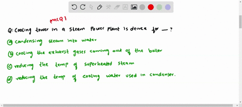 cooling-tower-in-a-steam-power-plant-is-a-device-for-a-condensing-steam-into-water-b-cooling-the-exh