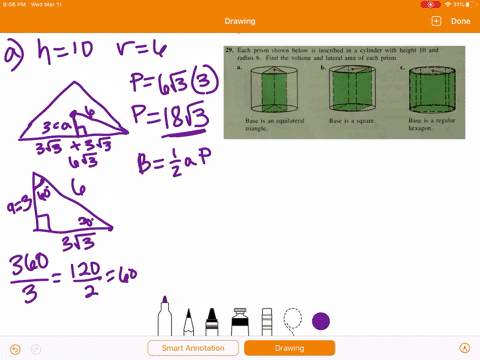 each-prism-shown-below-is-inscribed-in-a-cylinder-with-height-10-and-radius-6-find-the-volume-and-la