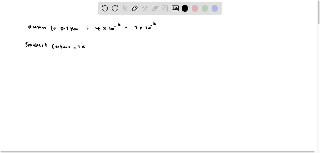 SOLVED:(a) What is the smallest feature size that can be produced with ...