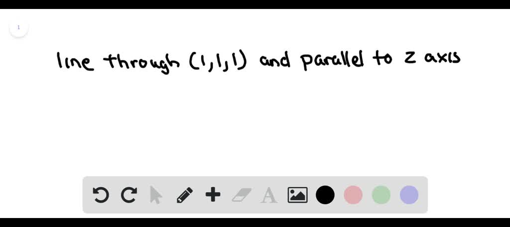 SOLVED:Find parametric equations for the lines. The line through (1,1,1 ...