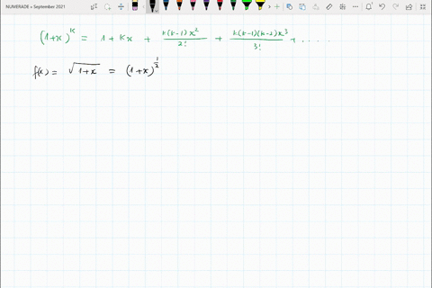 use-the-binomial-series-to-find-the-maclaurin-series-for-the-function-fxsqrt1x
