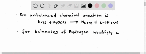 balance-the-equation-for-the-reaction-of-potassium-with-water-mathrmksmathrmh_2-mathrmol-rightarro-2