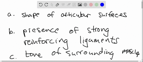 factors-that-influence-the-stability-of-a-synovial-joint-include-a-shape-of-articular-surfaces-b-pre