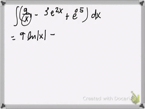 find-the-following-intleftfrac9x-3-e2-xe05right-d-x