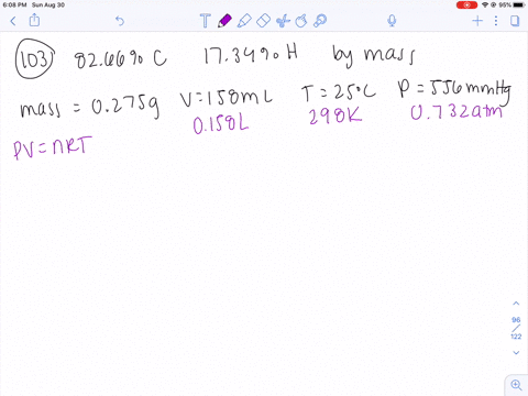 a-gaseous-compound-containing-hydrogen-and-carbon-is-decomposed-and-found-to-contain-8266-carbon-and