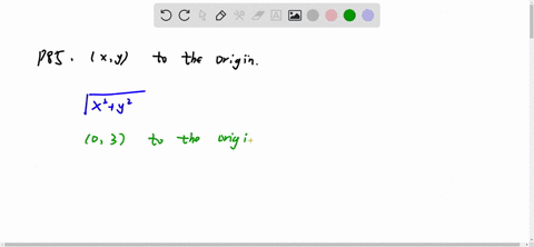 find-an-equation-of-the-graph-that-consists-of-all-points-x-y-having-the-given-distance-from-the-ori