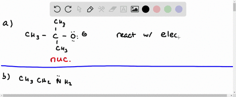 classify-each-of-the-following-according-to-whether-you-think-it-reacts-as-an-electrophile-or-a-nucl