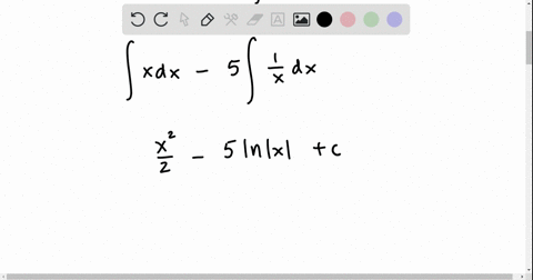 find-the-indefinite-integral-and-check-the-result-by-differentiation-intleftx-frac5xright-d-x
