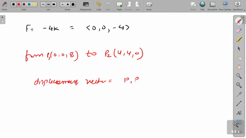 find-the-work-done-by-a-force-mathbff-4-mathbfk-newtons-in-moving-an-object-from-008-to-440-where-di