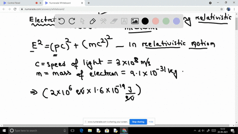 find-the-wavelength-of-an-electron-with-energy-e2-mathrmmev-hint-the-de-broglie-relation-lambdah-p-i