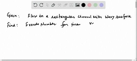 a-long-rectangular-channel-10-mathrmft-wide-is-observed-to-have-a-wavy-surface-at-a-depth-of-about-6