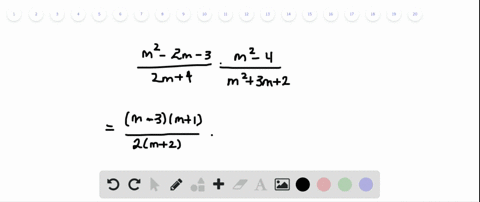 multiply-and-then-simplify-if-possible-fracm2-2-m-32-m4-cdot-fracm2-4m23-m2
