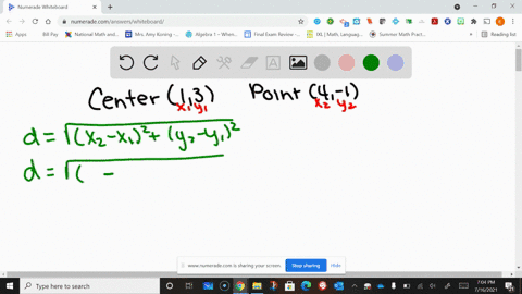 find-an-equation-of-a-circle-that-satisfies-the-given-conditions-write-your-answer-in-standard-for-7