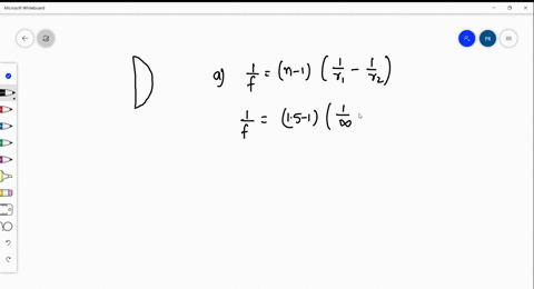 a-lens-is-made-of-glass-having-an-index-of-refraction-of-15-one-side-of-the-lens-is-flat-and-the-o-4