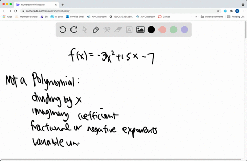 SOLVED:In Exercises 1-10, determine which functions are polynomial ...
