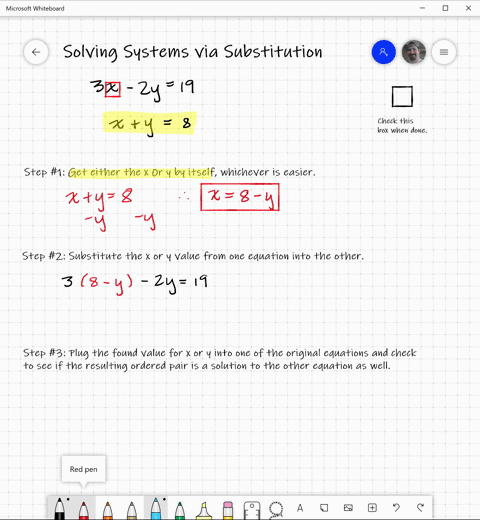 solve-each-system-by-the-substitution-method-check-each-solution-see-examples-1-5-beginaligned-3-x-2