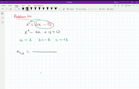 find-the-real-or-imaginary-solutions-to-each-equation-by-using-the-quadratic-formula-x26-x-13