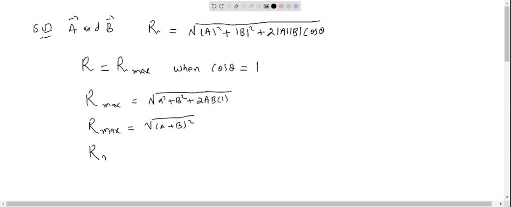 SOLVED:The Resultant Of Two Vectors A^→ And B^→ (A) Can Be Smaller Than ...