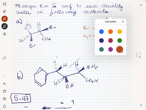 assign-r-or-s-configuration-to-each-chirality-center-in-the-following-molecules-a-b